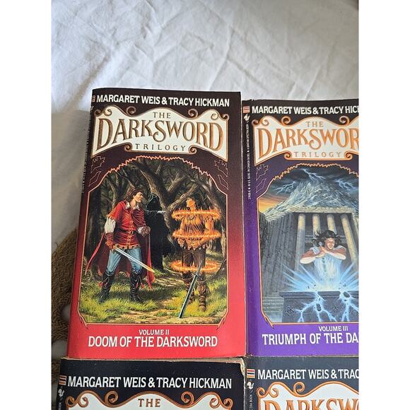 Lot of 4 The Darksword Trilogy by Margaret Weis & Tracy Hickman Paperback Books - Picture 2 of 5